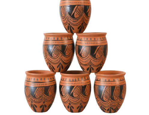 CLAY CUP SET (150 ml.) (6 piece) CODE # 102